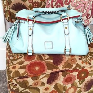 Dooney & Bourke Large Satchel Aqua